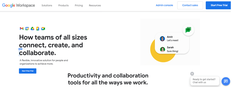 Google Workspace Business Collaboration Tools