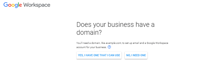 Select Domain In Google Workspace
